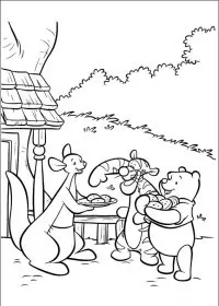 Fisă de colorat cu Piglet de colorat p27