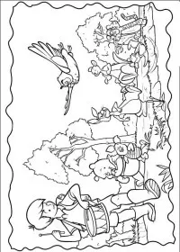 Fisă de colorat cu Piglet de colorat p30