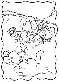 Fisă de colorat cu Piglet de colorat p32