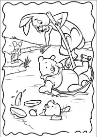 Fisă de colorat cu Piglet de colorat p33