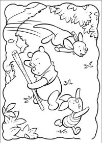 Fisă de colorat cu Piglet de colorat p35