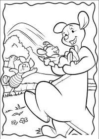 Fisă de colorat cu Piglet de colorat p36