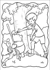 Fisă de colorat cu Piglet de colorat p37