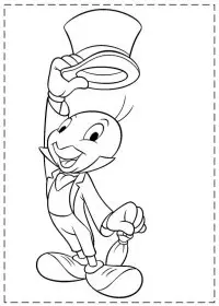 Fisă de colorat cu Pinocchio de colorat p22