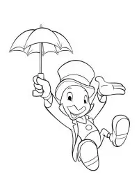 Fisă de colorat cu Pinocchio de colorat p39