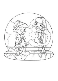 Fisă de colorat cu Pinocchio de colorat p45