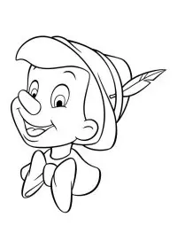Fisă de colorat cu Pinocchio de colorat p46