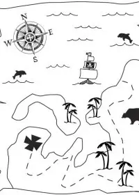 Fisă de colorat cu Pirati de colorat p11