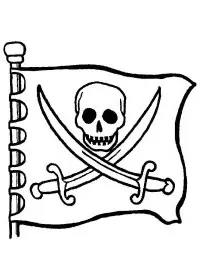 Fisă de colorat cu Pirati de colorat p13