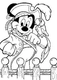 Fisă de colorat cu Pirati de colorat p18