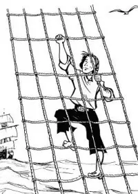 Fisă de colorat cu Pirati de colorat p23