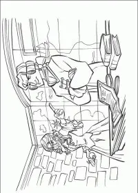 Fisă de colorat cu Piratii din caraibe de colorat p02