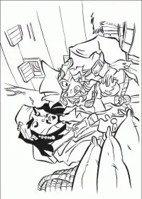 Fisă de colorat cu Piratii din caraibe de colorat p08