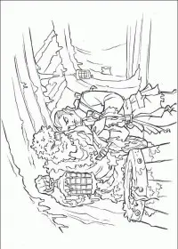 Fisă de colorat cu Piratii din caraibe de colorat p29