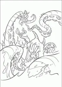 Fisă de colorat cu Piratii din caraibe de colorat p31