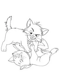 Pisicile Aristocrate de colorat