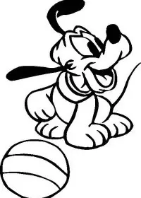 Fisă de colorat cu Pluto de colorat p04