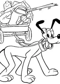 Fisă de colorat cu Pluto de colorat p07
