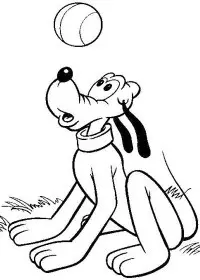 Fisă de colorat cu Pluto de colorat p09