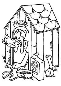Fisă de colorat cu Pluto de colorat p17