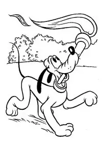Fisă de colorat cu Pluto de colorat p19