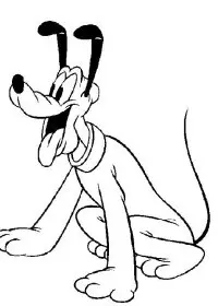 Fisă de colorat cu Pluto de colorat p20
