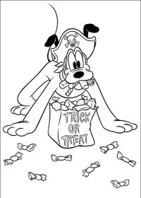 Fisă de colorat cu Pluto de colorat p27