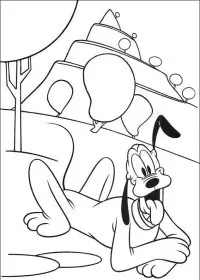 Fisă de colorat cu Pluto de colorat p39
