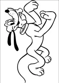 Fisă de colorat cu Pluto de colorat p40