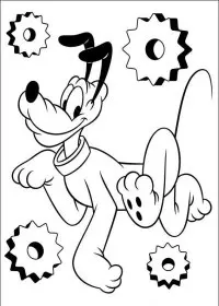 Fisă de colorat cu Pluto de colorat p46
