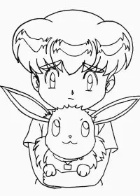 Fisă de colorat cu Pokemon de colorat p05