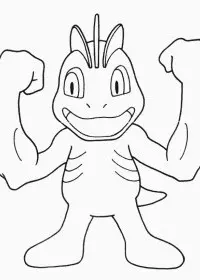 Fisă de colorat cu Pokemon de colorat p09