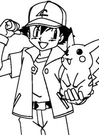 Fisă de colorat cu Pokemon de colorat p19