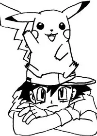 Fisă de colorat cu Pokemon de colorat p20