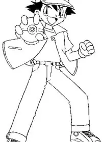 Fisă de colorat cu Pokemon de colorat p24