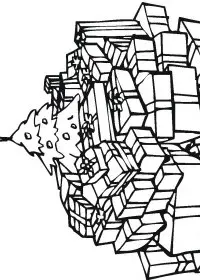 Fisă de colorat cu Pom de craciun de colorat p05