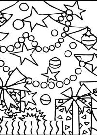 Fisă de colorat cu Pom de craciun de colorat p26