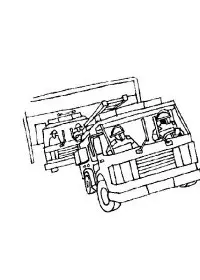 Fisă de colorat cu Pompieri de colorat p06