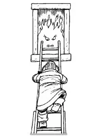 Fisă de colorat cu Pompieri de colorat p07