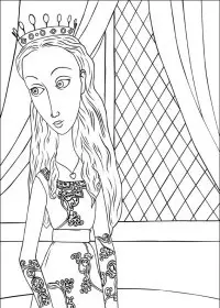 Fisă de colorat cu Povestea lui despereaux de colorat p02