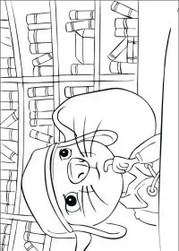 Fisă de colorat cu Povestea lui despereaux de colorat p04