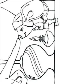 Fisă de colorat cu Povestea lui despereaux de colorat p05