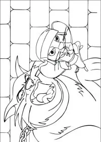 Fisă de colorat cu Povestea lui despereaux de colorat p06