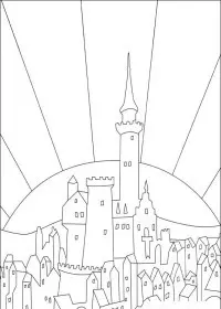 Fisă de colorat cu Povestea lui despereaux de colorat p08