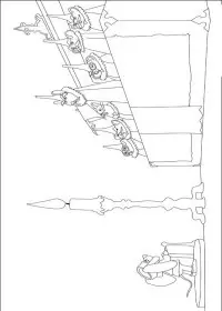 Fisă de colorat cu Povestea lui despereaux de colorat p11