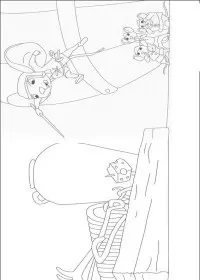 Fisă de colorat cu Povestea lui despereaux de colorat p16