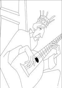 Fisă de colorat cu Povestea lui despereaux de colorat p18