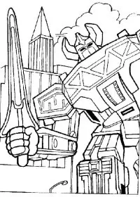 Fisă de colorat cu Power rangers de colorat p05