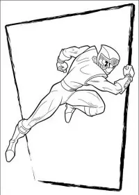 Fisă de colorat cu Power rangers de colorat p06