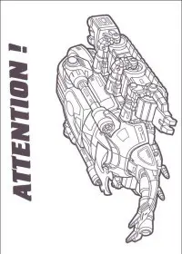 Fisă de colorat cu Power rangers de colorat p103